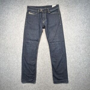 Diesel Viker-R-Box Jeans Mens 33x34 (Fits 34x32) Straight Leg 0088z